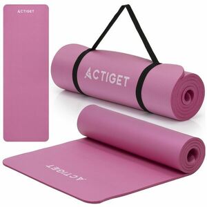 ActiGet Edzőszőnyeg 183x61x1cm hordpánttal - Rózsaszín kép