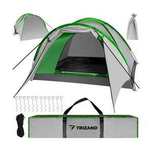 Trizand Nevada 4 személyes Kempingsátor előtetővel 200x200cm - sz... kép