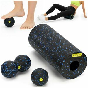 ActiGet Eva Masszázshenger - Fekete, Kék kép