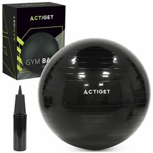 ActiGet Fitness labda pumpával 85cm - Fekete kép