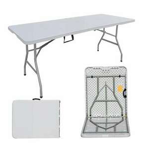 Nelino összecsukható kerti asztal 74x180cm - fehér kép