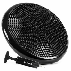 ActiGet szenzoros egyensúlypárna pumpával 34cm - Fekete kép