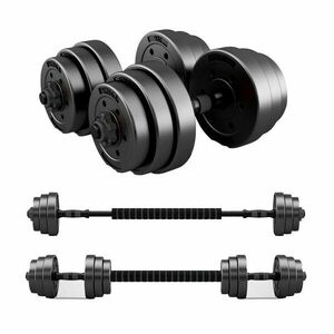 Pepita állítható 29, 5 kg bitumen Súlyzó szett 2x14, 75kg - fekete kép