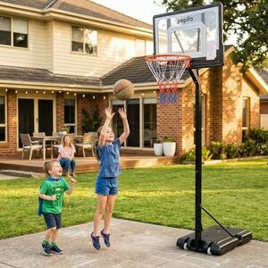 Pepita állítható magasságú Kosárlabda palánk 210-260cm - Fekete kép