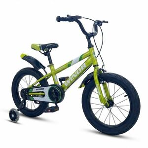 WindR Gyermek Kerékpár kosárral és pótkerékkel 16" - Zöld kép