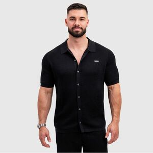 Férfi kötött ing Iron Aesthetics Vibe, fekete kép