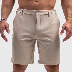 Férfi rövidnadrág Iron Aesthetics Chino Flex, bézs kép