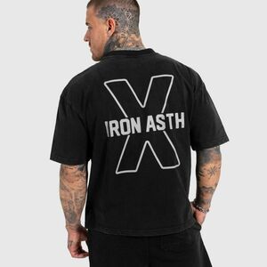 Férfi póló Iron Aesthetics X Washed, fekete kép