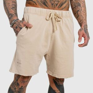 Férfi rövidnadrág Iron Aesthetics X Washed, bézs kép