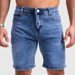 Férfi farmer rövidnadrág Iron Aesthetics Denim Stretch, kék kép