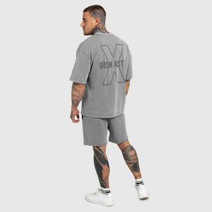 Férfi szett Iron Aesthetics X Washed, szürke kép