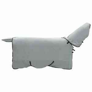 vidaXL Ló Takaró Teljes világos szürke és rózsaszín 125 cm Poliészter kép