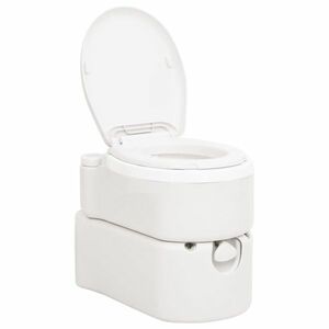 vidaXL fehér beépített HDPE és PP WC 24+17 L kép