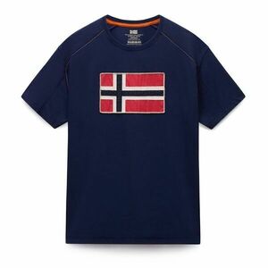 Napapijri S-REFLECT SS NAVAL ACADE B2Q Férfi póló, sötétkék, méret kép