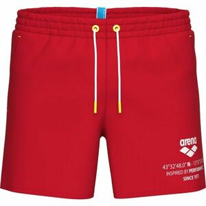 Arena GRAPHIC BEACH SHORT Férfi strand sort, piros, méret kép