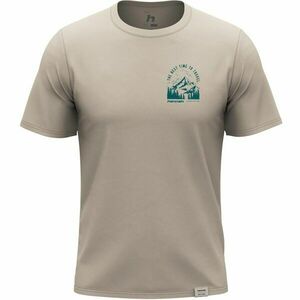 Hannah STITCH Férfi pamut póló, bézs, méret kép