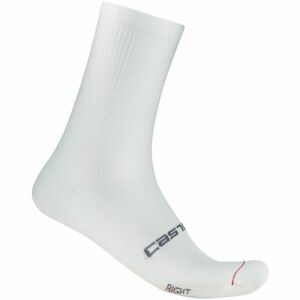 Castelli ESPRESSO 18 SOCK Férfi kerékpáros zokni, fehér, méret kép