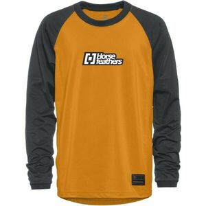 Horsefeathers SPIKE LS YOUTH Fiú kerékpáros mez, barna, méret kép