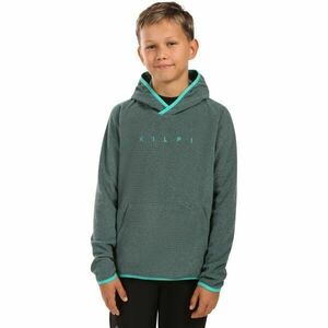 KILPI FLOND Fiú kapucnis polár pulóver, sötétzöld, méret kép