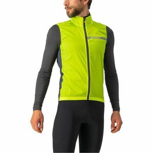 Castelli SQUADRA VEST Férfi kerékpáros mellény, fényvisszaverő neon, méret kép