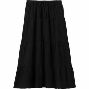 GAP GAUZE TIERED Női szoknya, fekete, méret kép