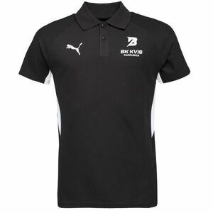 Puma TEAMEVOSTRIPE POLO Férfi galléros póló, fekete, méret kép