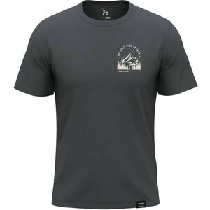 Hannah STITCH Férfi pamut póló, sötétszürke, méret kép