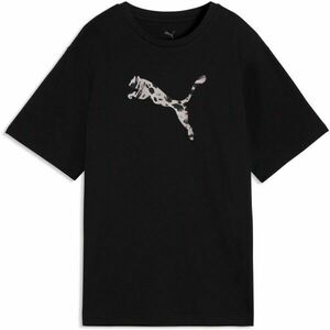 Puma ESSENTIALS GRAPHIC ANIMAL RELAXED TEE Női póló, fekete, méret kép