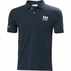 Helly Hansen MESSINA GRAPHIC FITTED POLO Férfi galléros póló, sötétkék, méret kép