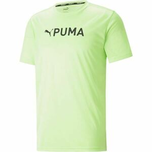 Puma FIT LOGO TEE - CF GRAPHIC Férfi edzőpóló, világoszöld, méret XXL kép