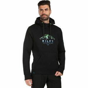 KILPI NORTHEN Férfi pamut kapucnis pulóver, fekete, méret XXXL kép