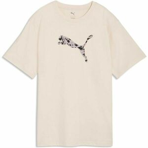 Puma ESSENTIALS GRAPHIC ANIMAL RELAXED TEE Női póló, bézs, méret kép