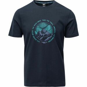 Hi-Tec VILDER Férfi pamut póló, sötétkék, méret kép