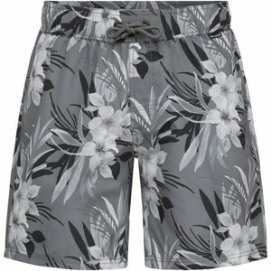 BLEND BHREINOLD TROPICAL SWIM Férfi úszóshort, szürke, méret kép