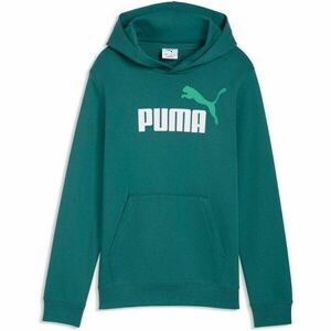 Puma ESSENTIALS 2 COLOR NO 1 LOGO HOODIE TR B Gyerek pulóver, zöld, méret kép