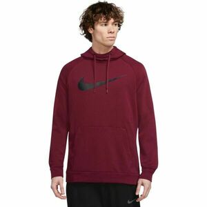 Nike DRY HOODIE PO SWOOSH M Férfi pulóver edzéshez, bordó, méret XXL kép