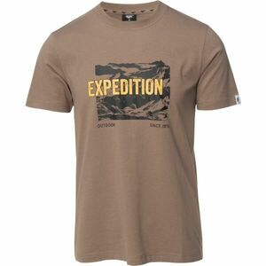 Hi-Tec REMAN Férfi pamut póló, barna, méret kép