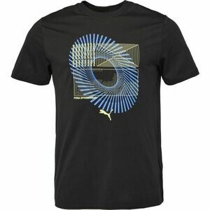 Puma GRAPHIC CIRCULAR TEE Férfi póló, fekete, méret kép