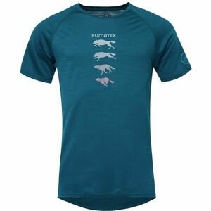 Klimatex HURON MERINO Férfi MERINO BLEND póló, kék, méret XXL kép