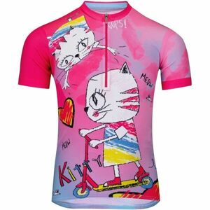 Etape RIO KITTY Gyerek kerékpáros mez, rózsaszín, méret 140-146 kép