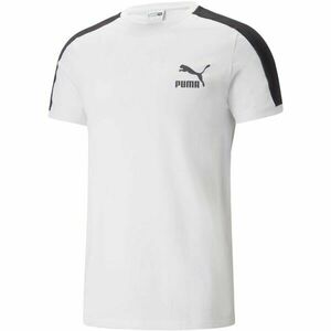 Puma T7 ICONIC TEE Férfi póló, fehér, méret kép