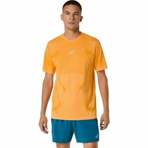 ASICS ROAD SEAMLESS SS TOP Férfi felső futáshoz, narancssárga, méret kép