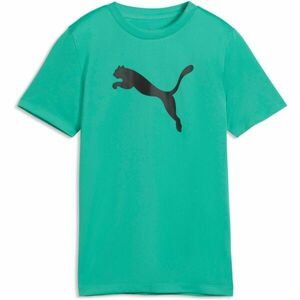 Puma TAD ESSENTIALS CAT LOGO TEE B Fiú póló sportoláshoz, zöld, méret kép