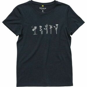Devold CLASSIC FLOWERS TEE WMN Női technikai póló, fekete, méret kép