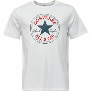 Converse STANDARD FIT CENTER FRONT CHUCK PATCH CORE TEE Uniszex póló, fehér, méret kép