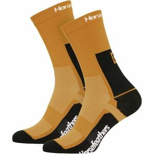 Horsefeathers CADENCE Kerékpáros zokni, barna, méret 44-47 kép