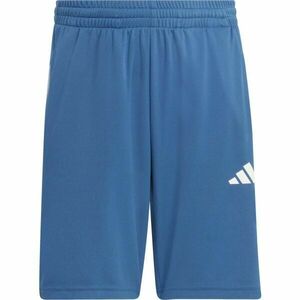 adidas TRAINING ESSENTIALS 3 STRIPES SHORTS J Gyerek sport rövidnadrág, kék, méret kép