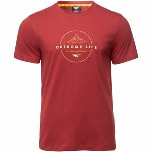 Hi-Tec HOGAN Férfi pamut póló, piros, méret kép