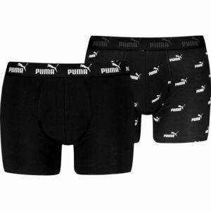 Puma ELEMENTS MEN BOLD LOGO BOXERS 2P Férfi boxeralsó, fekete, méret kép
