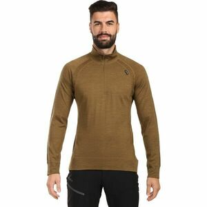 KILPI JAGER Férfi hosszú ujjú merinó póló, barna, méret kép